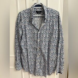 Bugatchi button down butterfly shirt